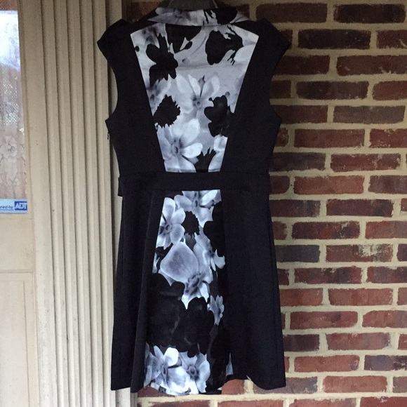 Cynthia Steffe Flower Black/White Dress-Great Cond - Picture 4 of 6